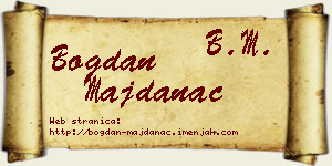 Bogdan Majdanac vizit kartica